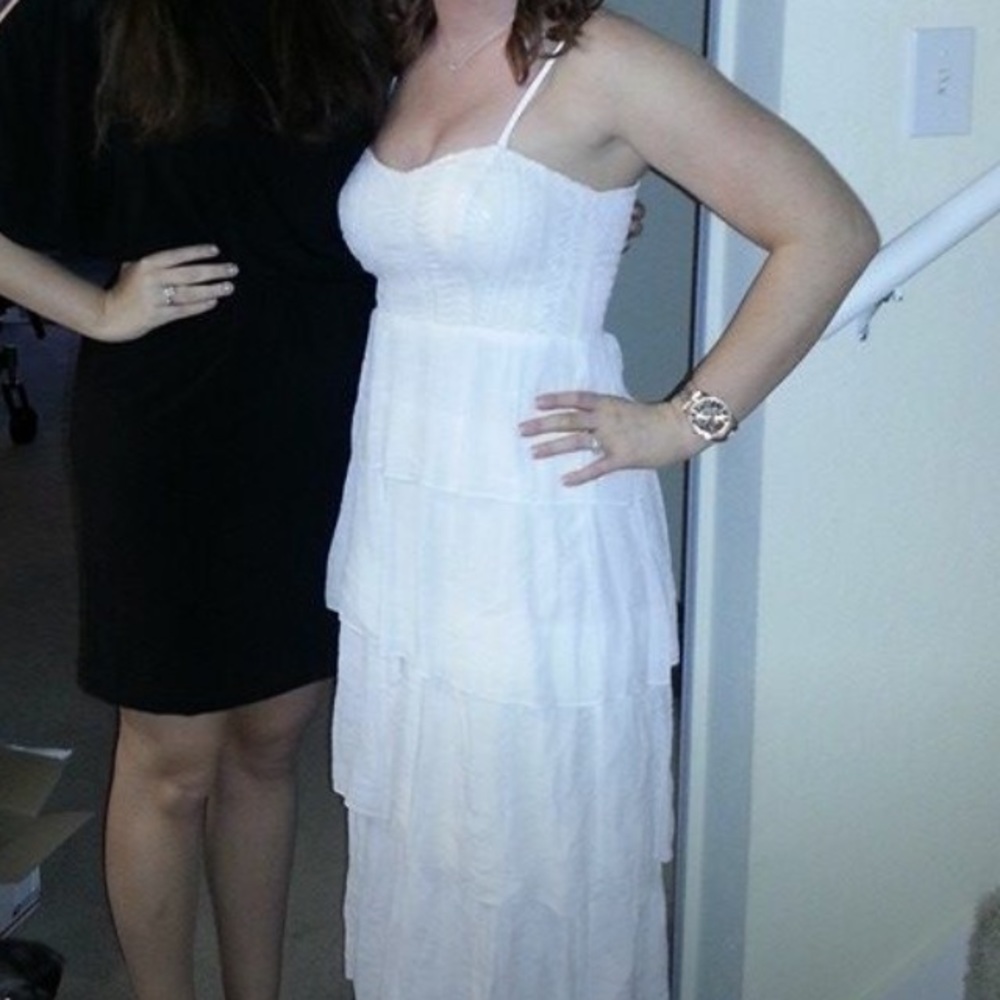 Maxi dress. White/cream. Worn once.